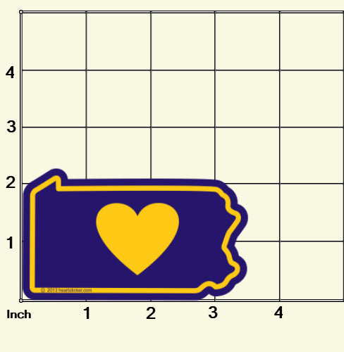 Sticker | Heart in Pennsylvania | Vinyl Decal