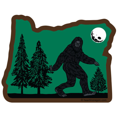 Sticker | Bigfoot in Oregon | Vinyl Label Decal