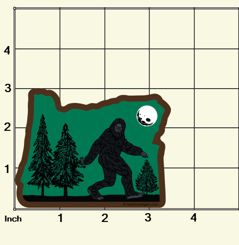 Sticker | Bigfoot in Oregon | Vinyl Label Decal