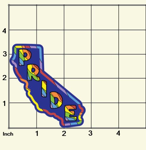 Rainbow Pride Sticker | California Decal