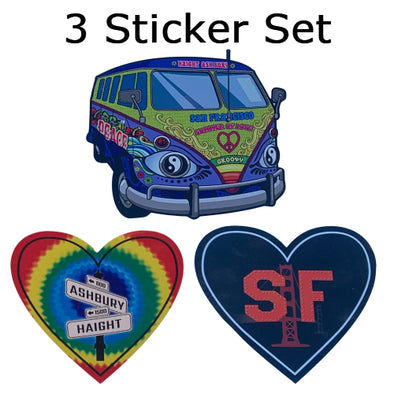 San Francisco Sticker Collection | 3 Sticker Designs | California