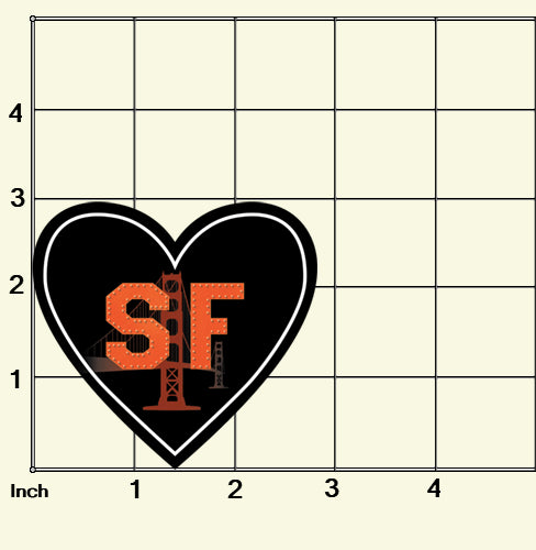 SF Golden Gate Bridge Sticker | In My Heart