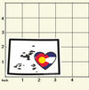 Sticker | Heart in Colorado | CO Flag Heart 14ers Label Decal