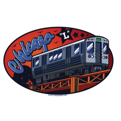 Sticker | Chicago L Train | Subway Elevated Label Decal