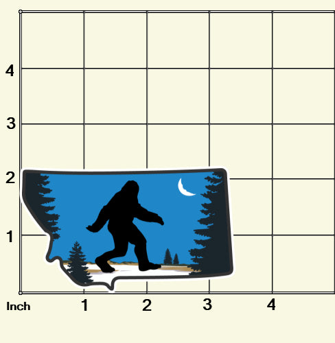 Sticker | Bigfoot in Montana | Vinyl Decal