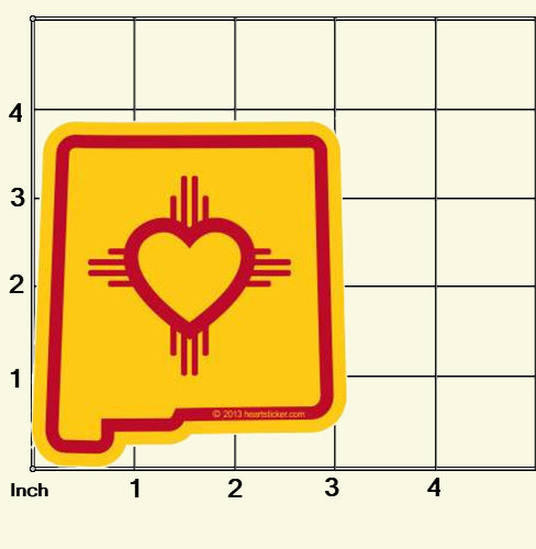 Sticker | Heart in New Mexico | Vinyl Sticker