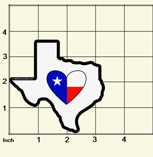 Sticker | Heart in Texas | Vinyl Decal