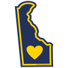 Sticker | Heart in Delaware - The Heart Sticker Company