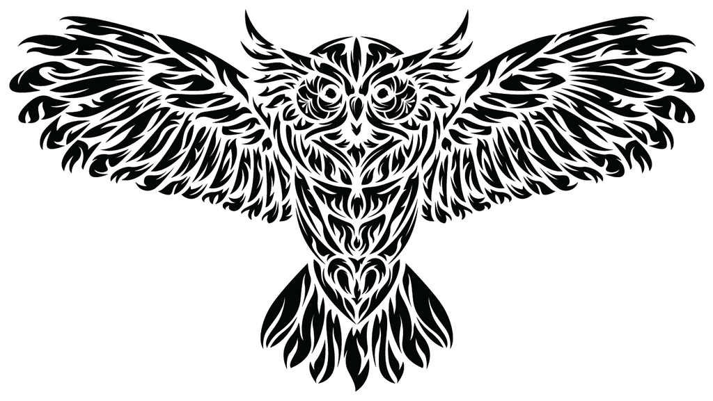 Moon owl with stars, tribal tattoo' Mug | Spreadshirt
